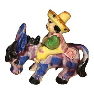 Vintage 1950’s Rider and Donkey Hand Painted Made in Japan